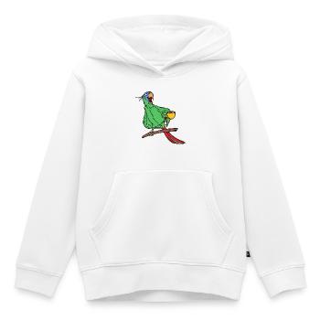 Animal, Parrot, Animal Lover, Pet, Bird - Kids Premium Organic Hoodie - white - Front - AI Model Kid Female (0cm)