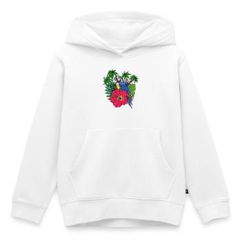 Bird Lover, Parrot, Animal Lover, Pet, Zoo - Kids Premium Organic Hoodie - white - Front - AI Model Kid Female (0cm)