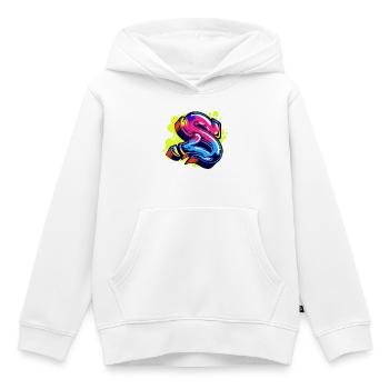 Street Art Wildstyle Sprayer Graffiti Drawing - Kids Premium Organic Hoodie - white - Front - AI Model Kid Female (0cm)