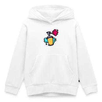Kunst Graffiti Sprayer Spraydose Street Art - Kinder Premium Organic Hoodie - Weiß - Vorne - AI Model Kid Female (0cm)