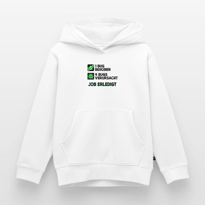 Open Source Bugfixing Bugs Developer Programmier Kinder Premium Organic Hoodie