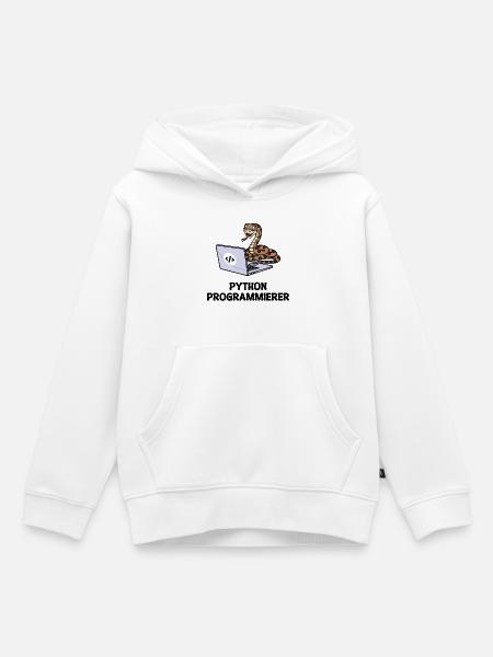 Programmierer Computer Code Developer Statement - Kinder Premium Organic Hoodie - Weiß