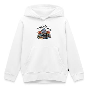 Einschulung erster Schultag kleiner Roboter - Kinder Premium Organic Hoodie - Weiß - Vorne - AI Model Kid Female (0cm)