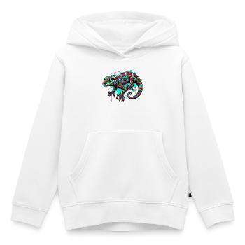Gecko - Kinder Premium Organic Hoodie - Weiß - Vorne - AI Model Kid Female (0cm)