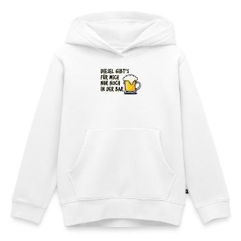 Energie Station-service Essence Diesel Déclaration Ravitaillement - Sweat Premium à capuche enfant bio - blanc - Devant - AI Model Kid Female (0cm)