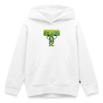 Demokratie Demo - Gewürzgurken - Kinder Premium Organic Hoodie - Weiß - Vorne - AI Model Kid Female (0cm)