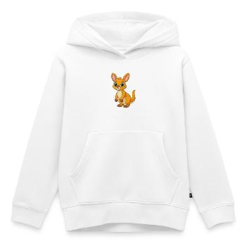 Känguru Niedliche Maskottchen Zeichentrickfigur Kawaii - Kinder Premium Organic Hoodie - Weiß - Vorne - AI Model Kid Female (0cm)