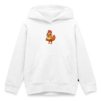 Huhn Niedliches Maskottchen Zeichentrickfigur Kawaii - Kinder Premium Organic Hoodie - Weiß - Vorne - AI Model Kid Female (0cm)