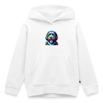 Katalanische Schäferhundrasse Bunte Karikatur Kawaii - Kinder Premium Organic Hoodie - Weiß - Vorne - AI Model Kid Female (0cm)