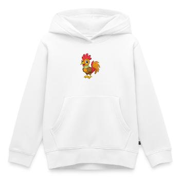 Hahn Niedliche Maskottchen Zeichentrickfigur Kawaii - Kinder Premium Organic Hoodie - Weiß - Vorne - AI Model Kid Female (0cm)