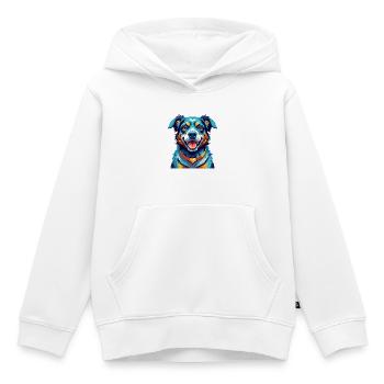 Cao De Castro Laboreiro Hunderasse Karikatur Kawaii - Kinder Premium Organic Hoodie - Weiß - Vorne - AI Model Kid Female (0cm)