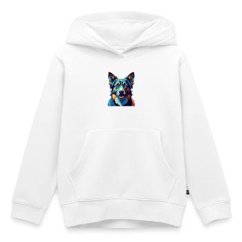 Alano Español Hunderasse Bunte Karikatur Kawaii - Kinder Premium Organic Hoodie - Weiß - Vorne - AI Model Kid Female (0cm)