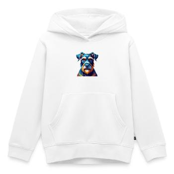 Standard Schnauzer Hunderasse Cartoon Kawaii - Kinder Premium Organic Hoodie - Weiß - Vorne - AI Model Kid Female (0cm)