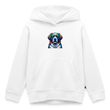 Moscow Watchdog Breed Colorful Cartoon Kawaii - Kids Premium Organic Hoodie - white - Front - AI Model Kid Female (0cm)