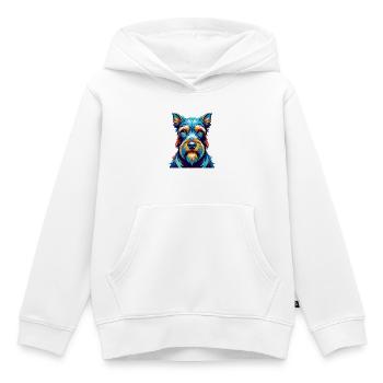 Standard Schnauzer Hunderasse Cartoon Kawaii - Kinder Premium Organic Hoodie - Weiß - Vorne - AI Model Kid Female (0cm)