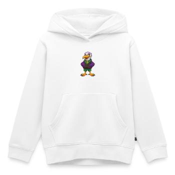 Albatross Funny Kawaii Cartoon Character Clipart - Kids Premium Organic Hoodie - white - Front - AI Model Kid Female (0cm)