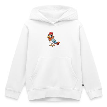 Cuckoo Cute Cartoon Character Kawaii Clipart - Kids Premium Organic Hoodie - white - Front - AI Model Kid Female (0cm)