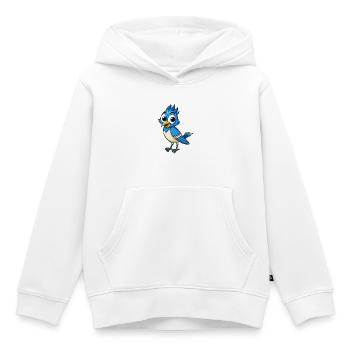 Jay Bird Niedliche Zeichentrickfigur Kawaii Clipart - Kinder Premium Organic Hoodie - Weiß - Vorne - AI Model Kid Female (0cm)
