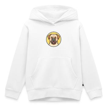 Boerboel Hunderasse bunte Cartoon Kawaii Clipart - Kinder Premium Organic Hoodie - Weiß - Vorne - AI Model Kid Female (0cm)