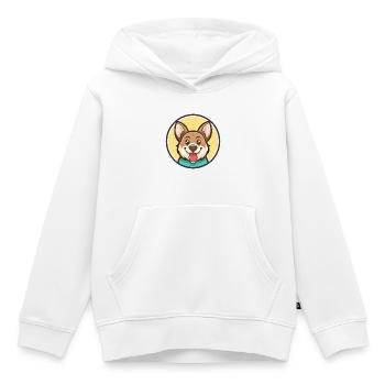Cao De Castro Laboreiro Hunderasse Karikatur Kawaii - Kinder Premium Organic Hoodie - Weiß - Vorne - AI Model Kid Female (0cm)