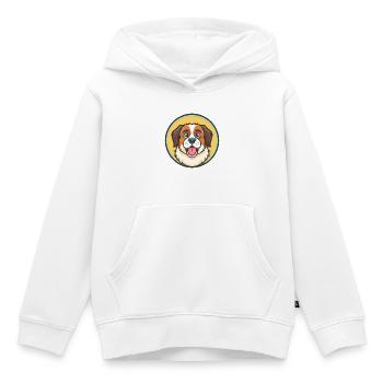 Moscow Watchdog Dog Breed Cartoon Kawaii Clipart - Kids Premium Organic Hoodie - white - Front - AI Model Kid Female (0cm)