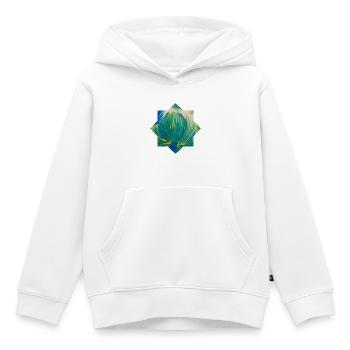 Sternmotiv - handgemalt von Martina Eßer - Kinder Premium Organic Hoodie - Weiß - Vorne - AI Model Kid Female (0cm)