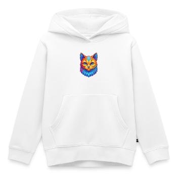 Hantilly Tiffany Katzenrasse Cartoon Kawaii Tier P - Kinder Premium Organic Hoodie - Weiß - Vorne - AI Model Kid Female (0cm)