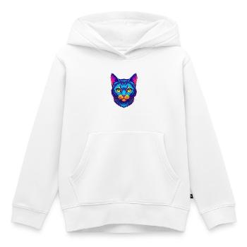Hauskatze Rasse Karikatur Kawaii Tier Haustier - Kinder Premium Organic Hoodie - Weiß - Vorne - AI Model Kid Female (0cm)