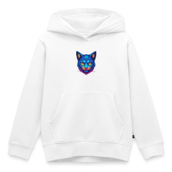 Brume australienne Chat race dessin animé Kawaii Animal Pe - Sweat Premium à capuche enfant bio - blanc - Devant - AI Model Kid Female (0cm)