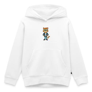 Inländische lustige Cartoon Kawaii Jacke Sonnenbrille - Kinder Premium Organic Hoodie - Weiß - Vorne - AI Model Kid Female (0cm)