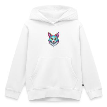 Brume australienne Chat race dessin animé Kawaii Animal Pe - Sweat Premium à capuche enfant bio - blanc - Devant - AI Model Kid Female (0cm)