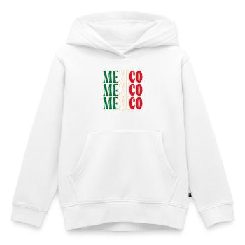 Mexique Amérique du Nord - Sweat Premium à capuche enfant bio - blanc - Devant - AI Model Kid Female (0cm)