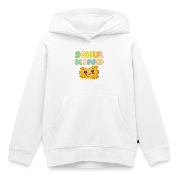 SCHWÄBISCHES SCHULKIND MAULTASCHEN KOSTÜME - Kinder Premium Organic Hoodie - Weiß - Vorne - AI Model Kid Female (0cm)