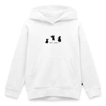 crows before bros - Kinder Premium Organic Hoodie - Weiß - Vorne - AI Model Kid Female (0cm)