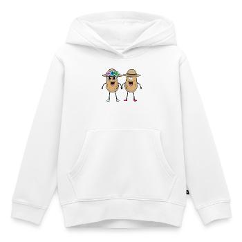 Kartoffel Kartoffeln Gemüse lustig witzig spaßig - Kinder Premium Organic Hoodie - Weiß - Vorne - AI Model Kid Female (0cm)