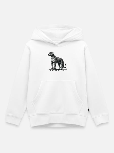 Jaguar - Kinder Premium Organic Hoodie - Weiß