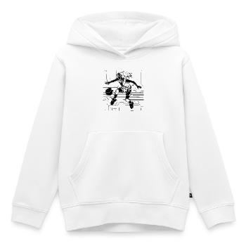 Weiblicher Basketballspieler - Kinder Premium Organic Hoodie - Weiß - Vorne - AI Model Kid Female (0cm)