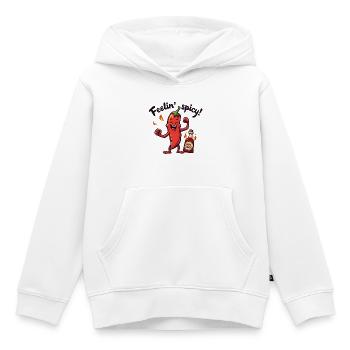 Feelin' Spicy Pepper - Kinder Premium Organic Hoodie - Weiß - Vorne - AI Model Kid Female (0cm)