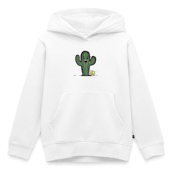 Je ne peux pas y toucher - Sweat Premium à capuche enfant bio - blanc - Devant - AI Model Kid Female (0cm)