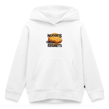 Les pépites avant les regrets - Sweat Premium à capuche enfant bio - blanc - Devant - AI Model Kid Female (0cm)