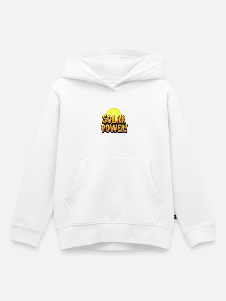 Solar Power! - Kinder Premium Organic Hoodie - Weiß