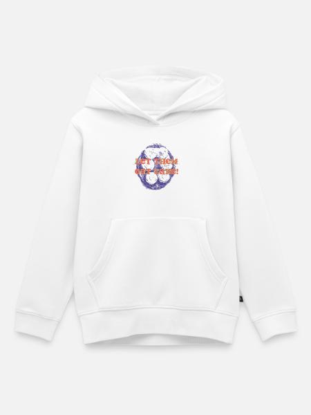 Let Them Eat Cake Statement - Kinder Premium Organic Hoodie - Weiß