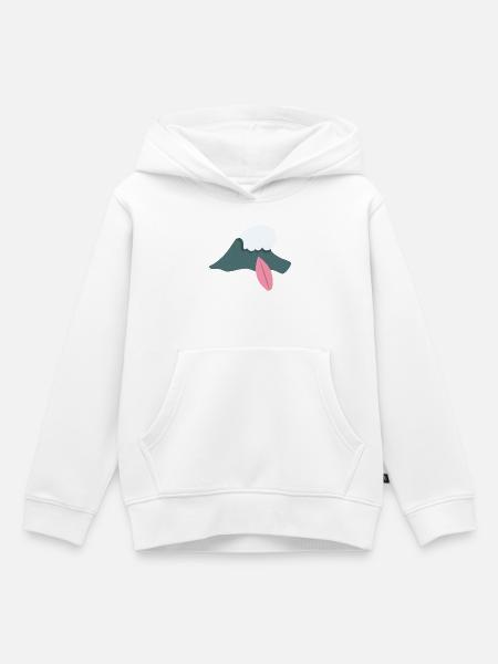 Surfing Wellenreiten - Kinder Premium Organic Hoodie - Weiß