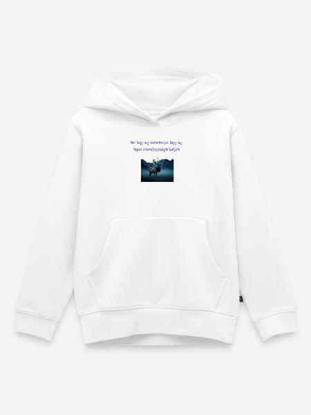 Einsamkeit - Kinder Premium Organic Hoodie - Weiß