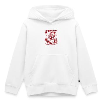 Cheesecake Retro Sehnsucht - Kinder Premium Organic Hoodie - Weiß - Vorne - AI Model Kid Female (0cm)