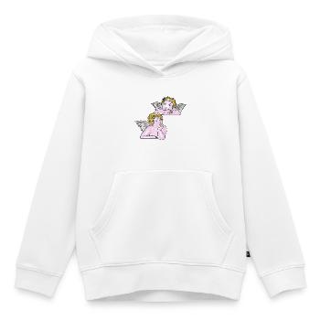 Putten-Strichzeichnungen - Kinder Premium Organic Hoodie - Weiß - Vorne - AI Model Kid Female (0cm)