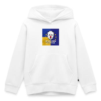 We Ain't Putin Up With This - Political Protest - Kids Premium Organic Hoodie - white - Front - AI Model Kid Female (0cm)