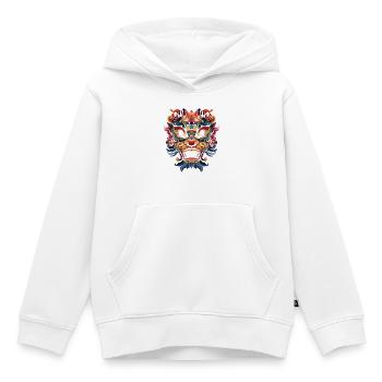 Oni, japanischer Dämon - Kinder Premium Organic Hoodie - Weiß - Vorne - AI Model Kid Female (0cm)