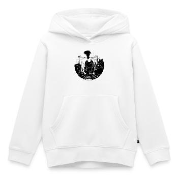 Railway Drawing - Kids Premium Organic Hoodie - white - Front - AI Model Kid Female (0cm)