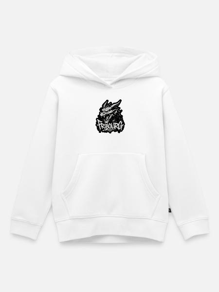 Fribourg Dragon - Kinder Premium Organic Hoodie - Weiß